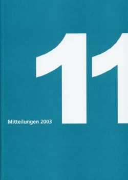 Mitteilungen 11 Jahresbericht 2003