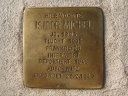 Rehlingen-Siersburg, Demnig, Stolperstein, Michel, Isidor
