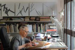 Vera Molnar in ihrem Atelier, Paris, 23. Mai 2011 © Catherine Panchout - Corbis