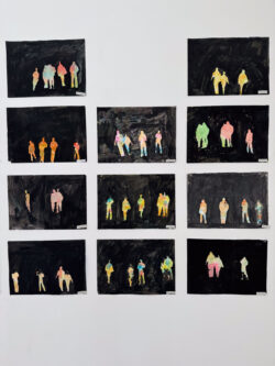 Figurenbilder der Drachenklasse nach Werken in Tempera auf Papier von Volkmar Gross