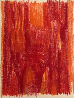 o. T. (Rot-Orange)