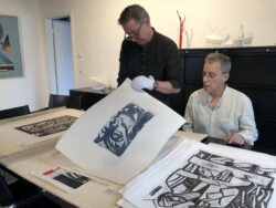 Konvolut von 34 Papierarbeiten des Künstlers Nikolaus Schmitt-Nennig